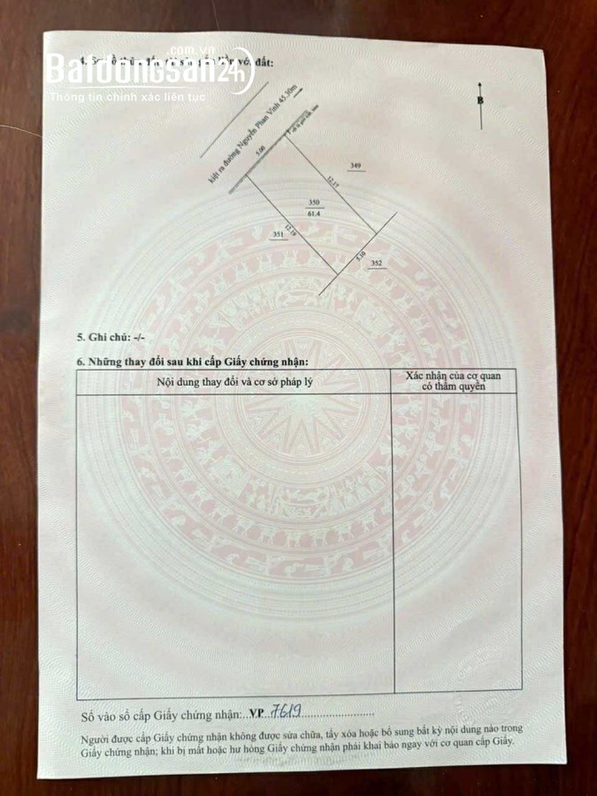 Bán đất Đường Nguyễn Phan Vinh, Phường An Hải (Q Sơn Trà cũ), TP Đà Nẵng