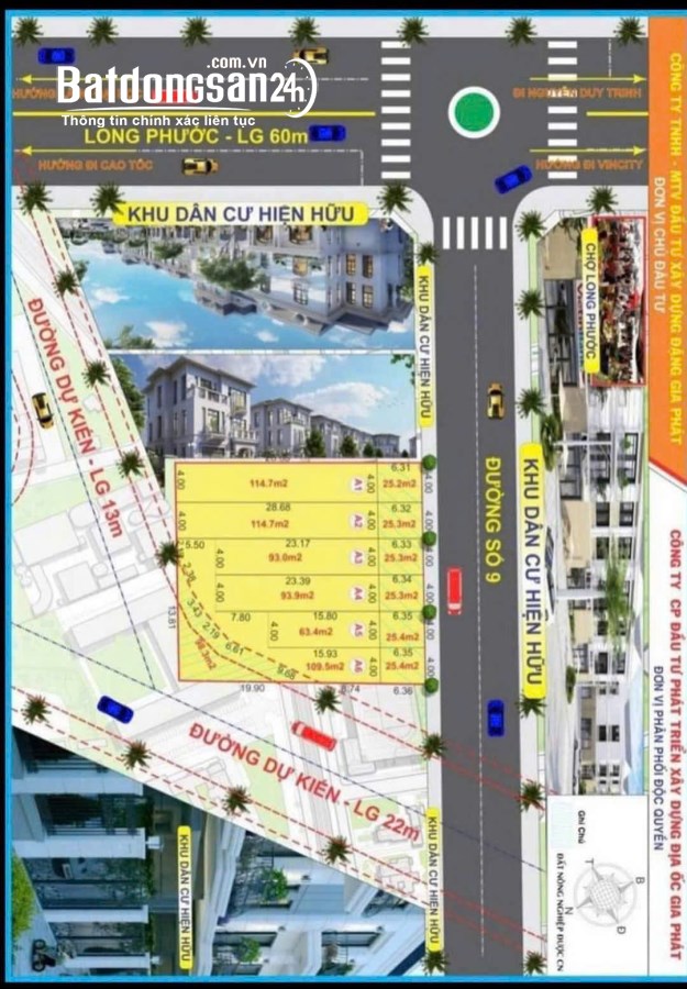 Bán đất mặt tiền Đường Số 9, Phường Long Phước (Quận 9 cũ), Hồ Chí Minh