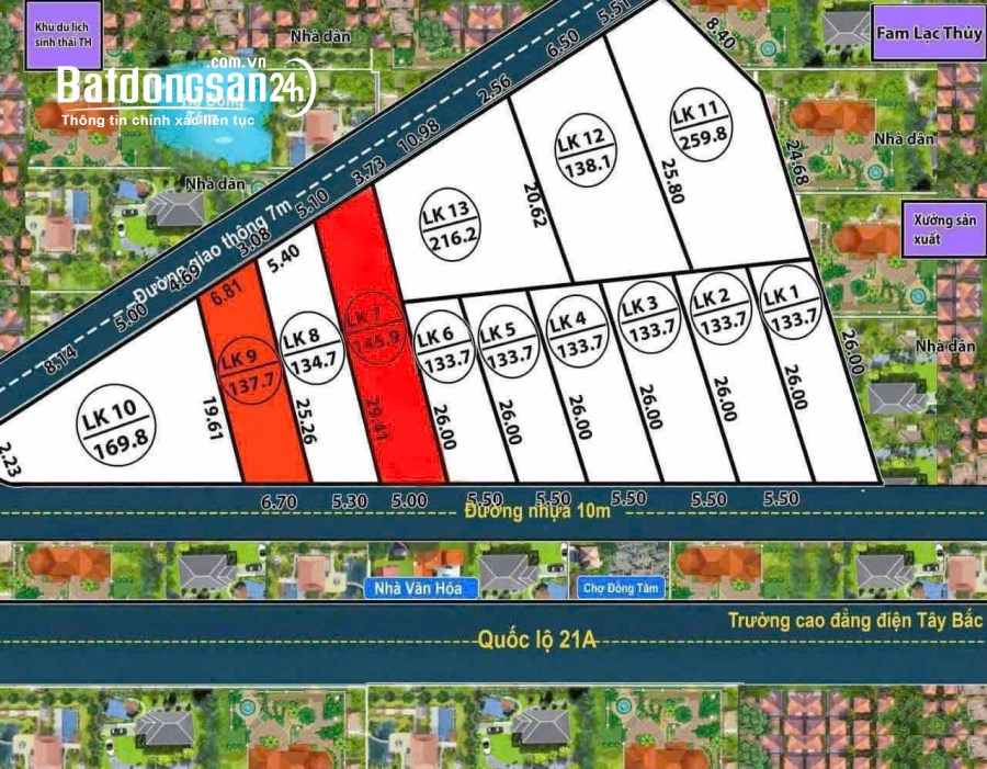 Chỉ từ 695tr cho lô đất 130m2 Ngay khu nghỉ dưỡng Hồ Đồng Tâm