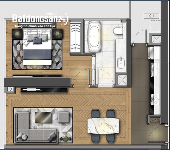 The Soleil Condotel Tòa D - Căn 1PN 38m² - Dòng tiền khủng đến 500tr/năm - CK đến 5% 