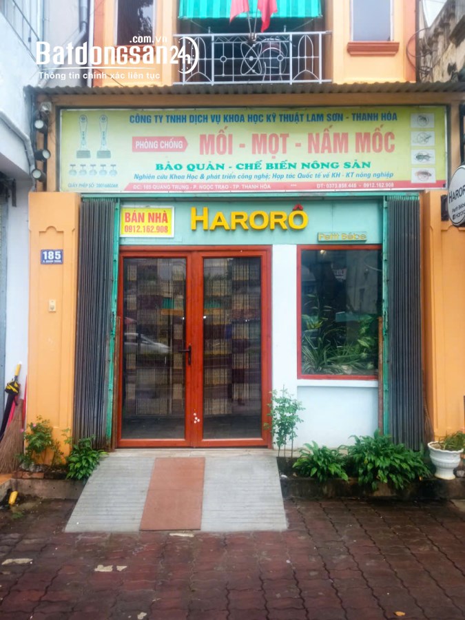 Bán Nhà mặt phố - Quốc Lộ 1A, đường Quang Trung, Phường Hạc Thành, Thanh Hoá.