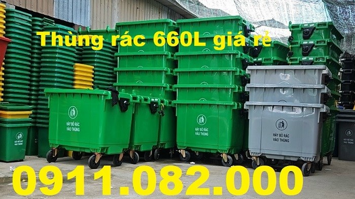 Mẫu thùng rác nhựa giá rẻ tại an giang- thùng rác 120l 240l dày chất lượng-lh 0911082