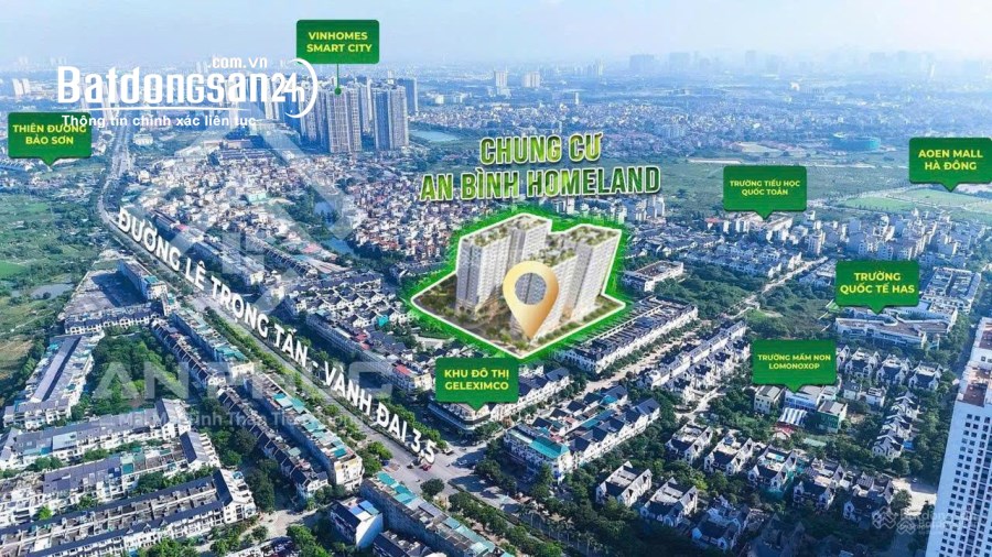 MỞ BÁN CĂN HỘ AN BÌNH HOMELAND LÊ TRỌNG TẤN, GẦN AEON MALL HÀ ĐÔNG - GIÁ TỪ 7X TR/M2.