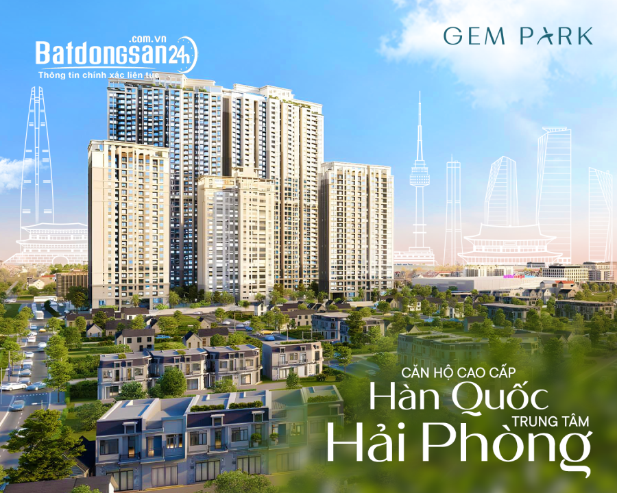 Bán căn hộ Gem Park Hải Phòng, Đường Hồng Bàng, Phường Hồng Bàng (Q Hồng Bàng cũ)