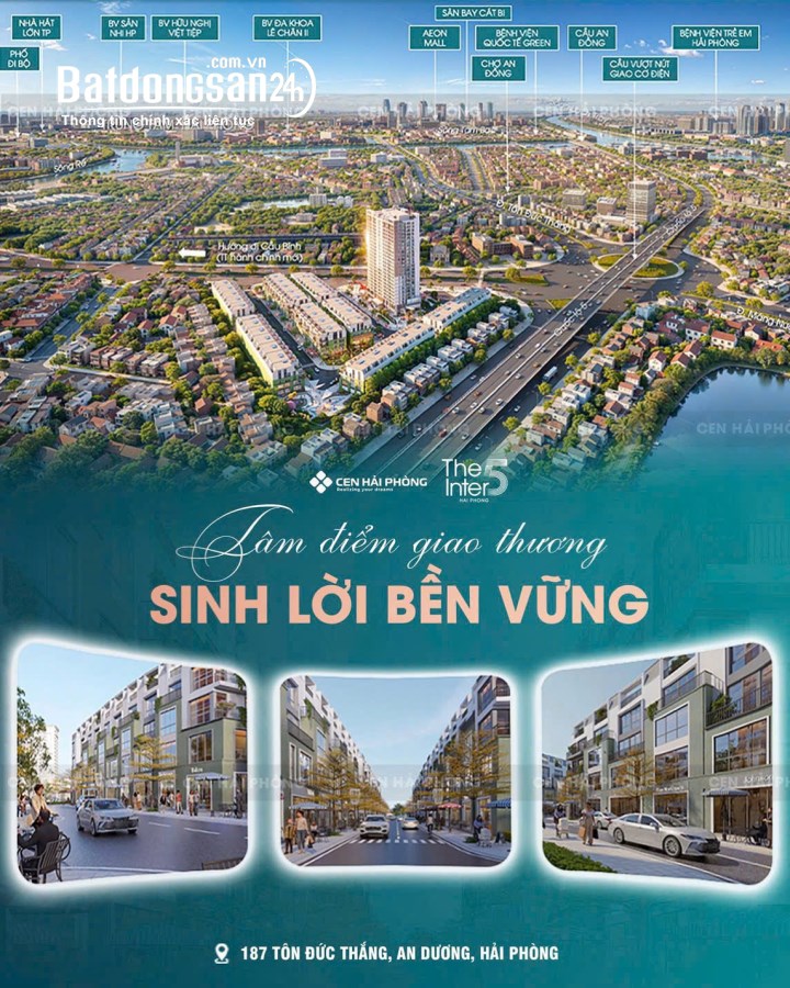 Shophouse 187 Tôn Đức Thắng nội đô Hải Phòng giá cực ưu đãi