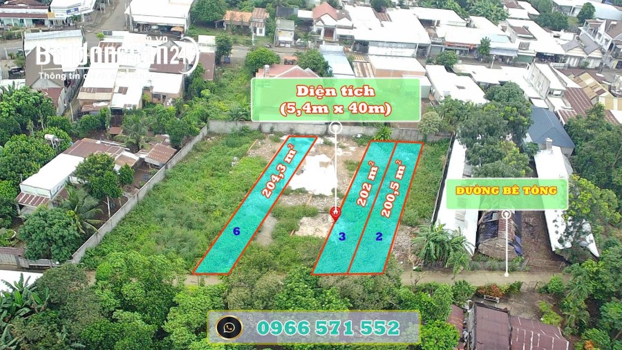 Bán đất thổ cư sau chợ Bầu Cối, P Bảo Vinh. Đồng Nai. Giá chỉ 4,9 tr/1m2