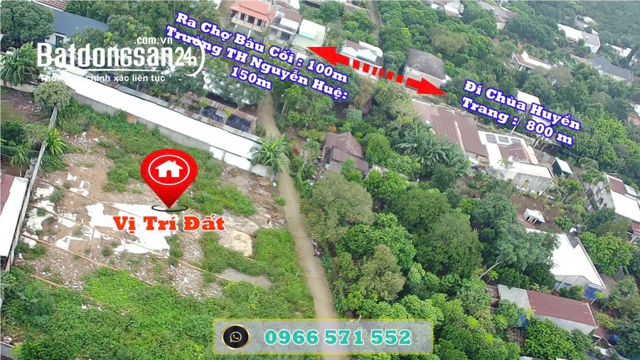 Bán đất thổ cư sau chợ Bầu Cối, P Bảo Vinh. Đồng Nai. Giá chỉ 4,9 tr/1m2