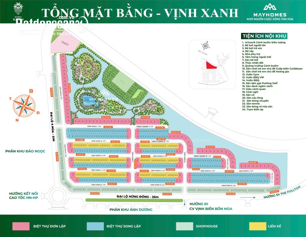 Bán Biệt thự-Villas Vinhomes Ocean Park, Xã Nghĩa Trụ (Huyện Văn Giang cũ), Hưng Yên