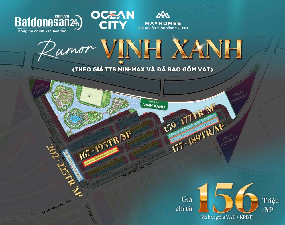 Bán Biệt thự-Villas Vinhomes Ocean Park, Xã Nghĩa Trụ (Huyện Văn Giang cũ), Hưng Yên