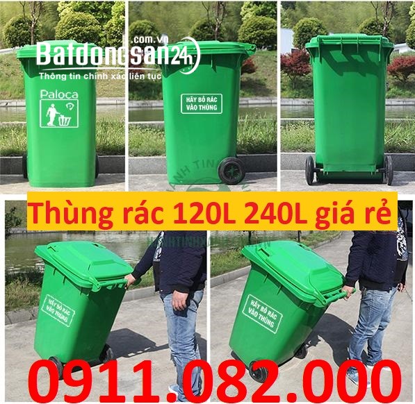 Sỉ lẻ giá rẻ thùng rác 240l Đường 13, Phường An Bình (Quận Ninh Kiều cũ), Cần Thơ