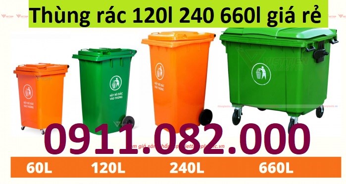 Sỉ lẻ giá rẻ thùng rác 240l Đường 13, Phường An Bình (Quận Ninh Kiều cũ), Cần Thơ
