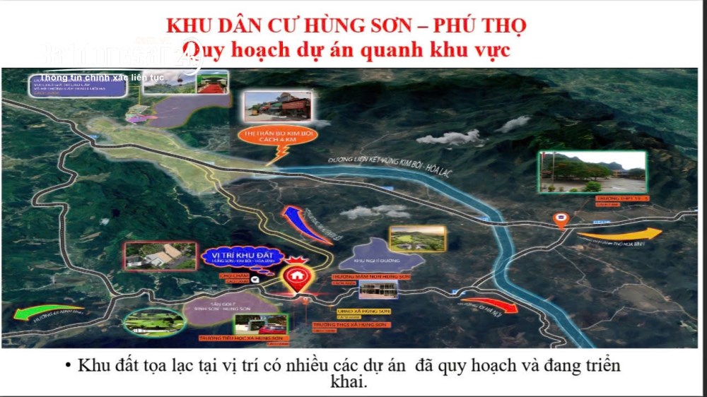 Bán đất nền phân lô Xã Hợp Kim (Huyện Kim Bôi cũ), Phú Thọ