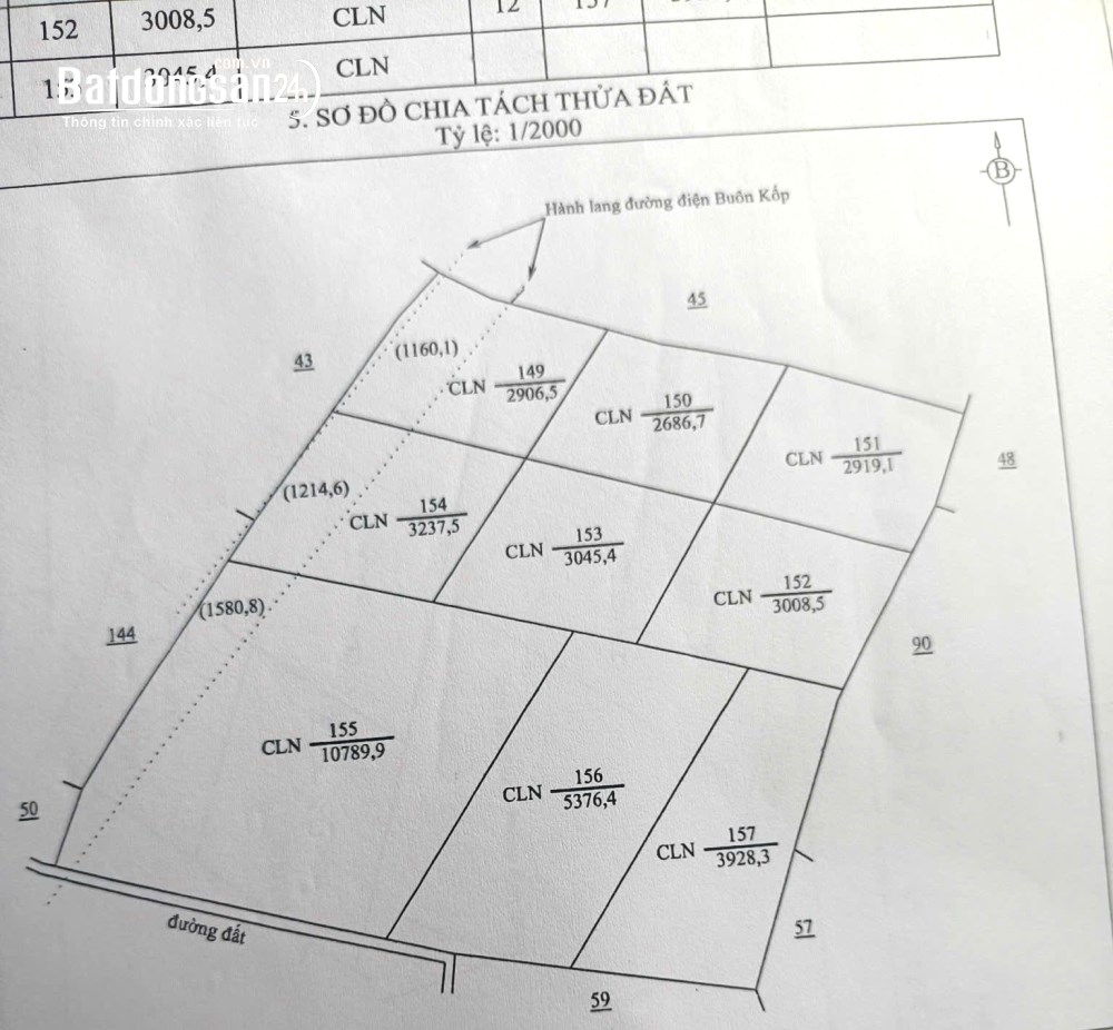 Bán đất nền phân lô Đường Quốc lộ 14, Xã Nhân Cơ (Huyện Dăk RLấp cũ), Tỉnh Lâm Đồng