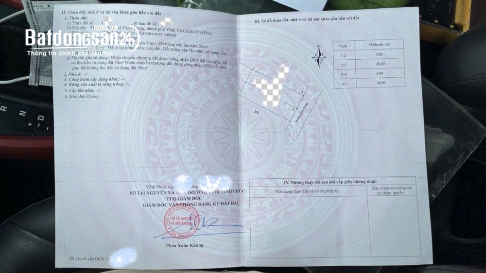 Bán đất Phường Vĩnh Phúc (Tp Vĩnh Yên cũ), Tỉnh Phú Thọ