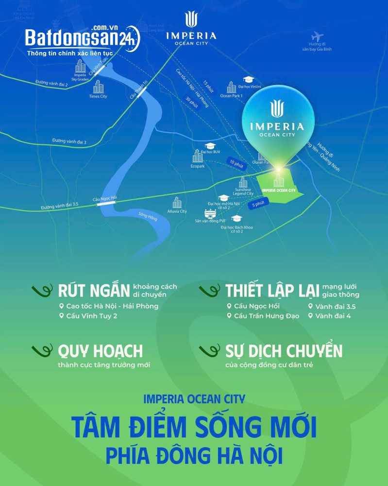 Bán căn hộ Vinhomes Ocean Park, Xã Nghĩa Trụ (Huyện Văn Giang cũ)