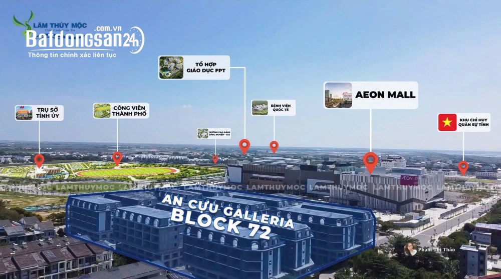 BÁN SHOPHOUSE AN CỰU GALLERIA, ĐỐI DIỆN AEON MALL - GIÁ TRỰC TIẾP TỪ CHỦ ĐẦU TƯ