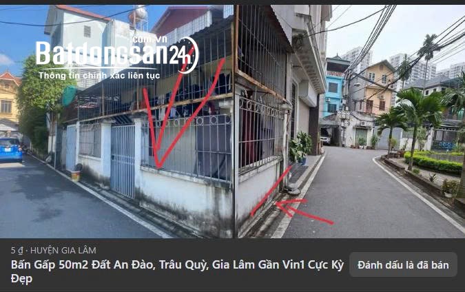 Bấn Gấp 50m2 Đất An Đào, Trâu Quỳ, Gia Lâm Gần Vin1 Cực Kỳ Đẹp 