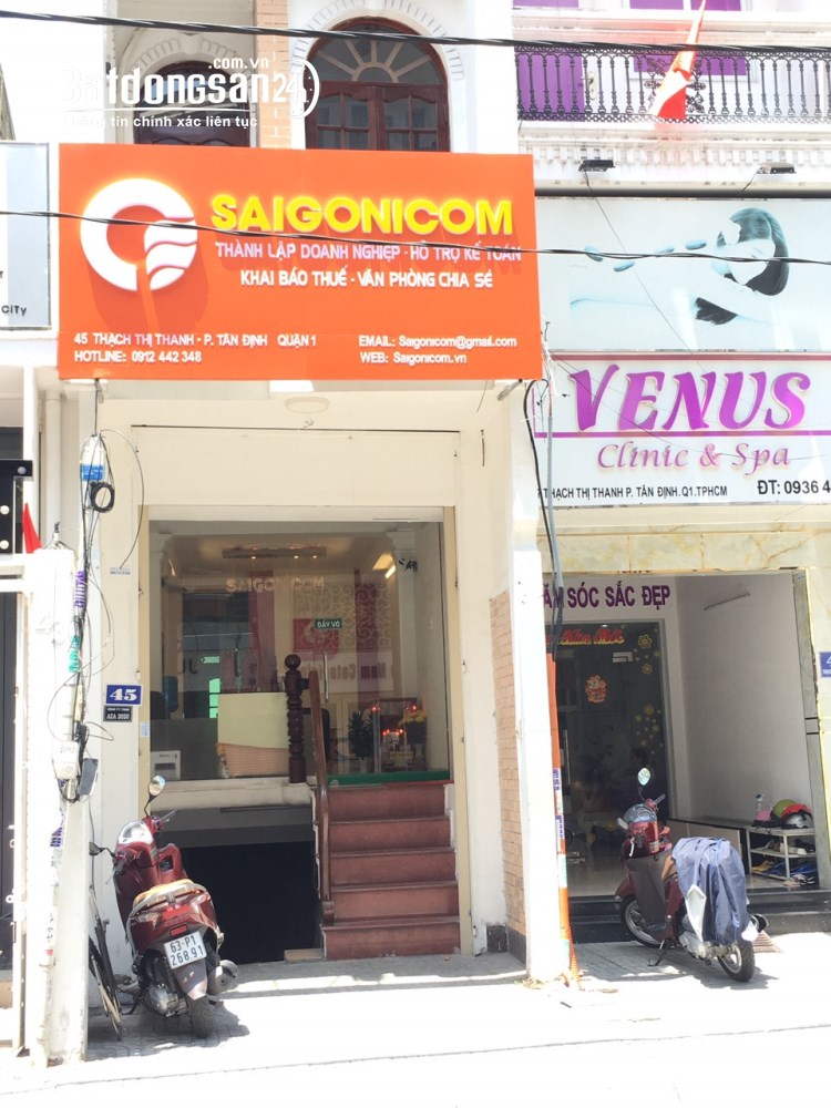 Cho thuê văn phòng Đường Thạch Thị Thanh, Phường Tân Định (Quận 1 cũ), Hồ Chí Minh