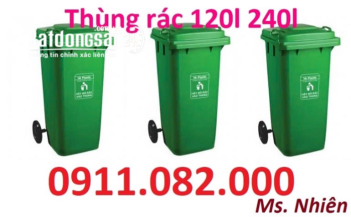 Cung cấp thùng rác đạt chuẩn giá rẻ- thùng rác 240l giá rẻ tại đồng tháp-lh 091108200