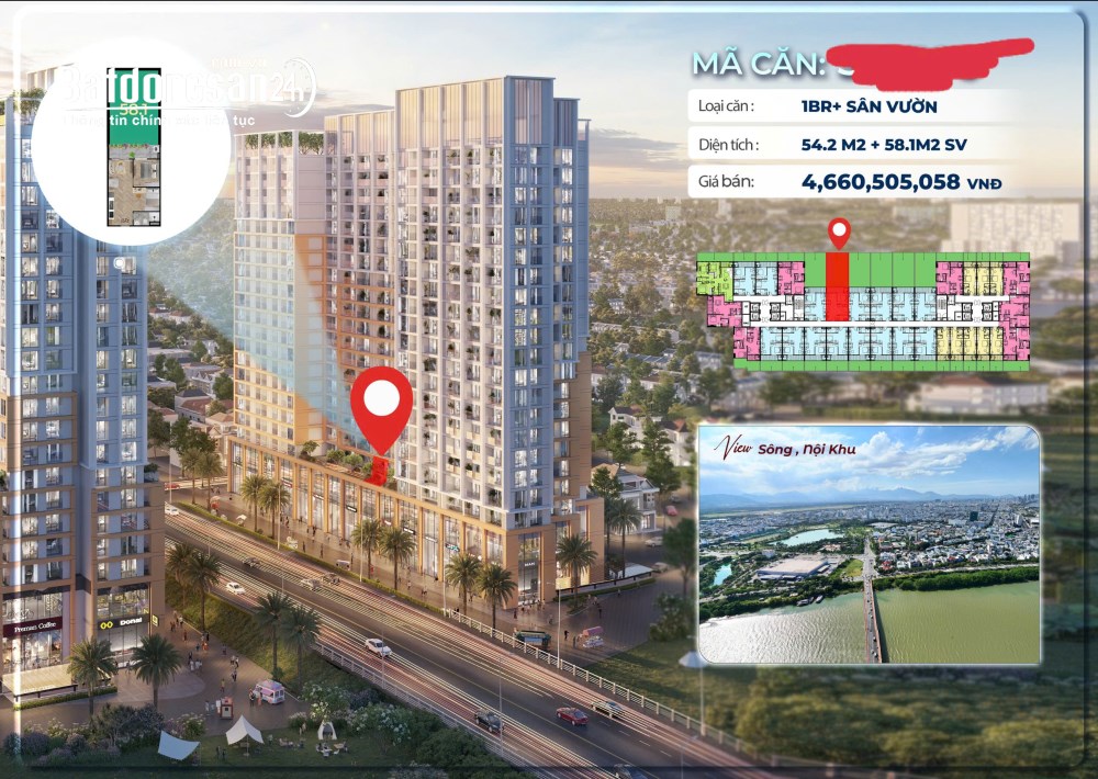 Bán căn hộ Dream Home (KĐT Hòa Xuân), Đường 29/3, Phường An Khê (Q Cẩm Lệ cũ)