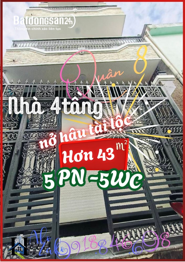 Bán nhà Đường Phạm Thế Hiển, Phường Chánh Hưng (Quận 8 cũ), Hồ Chí Minh
