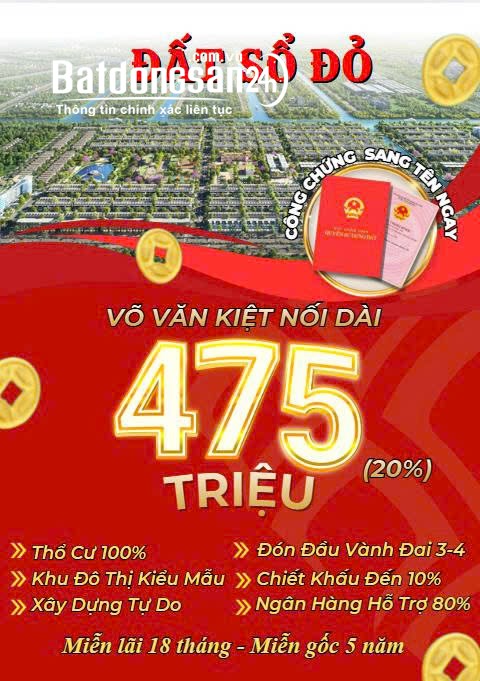 Bán đất nền phân lô Đường ĐT 830, Xã Bến Lức (Huyện Bến Lức cũ), Tây Ninh