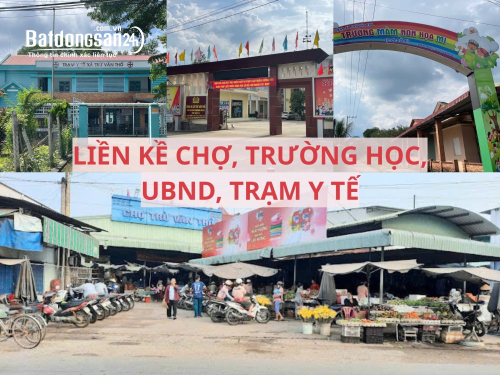 Bán đất mặt tiền đường nhựa có sẵn vườn bưởi tại Trừ Văn Thố Bàu Bàng Bình Dương