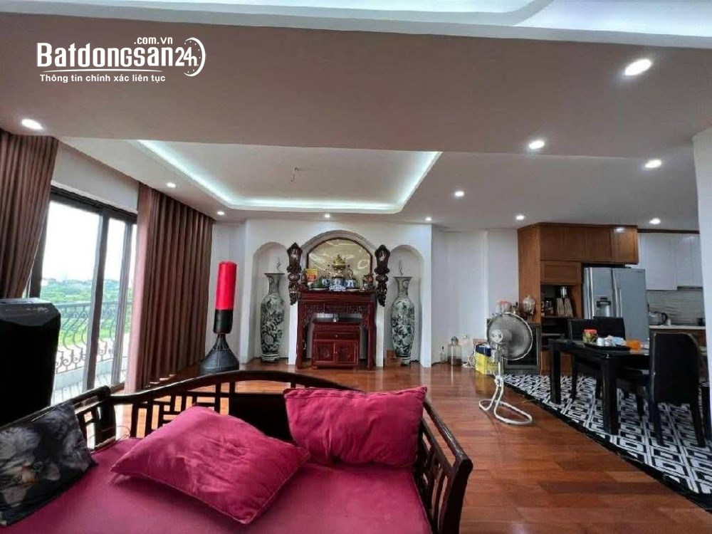 Liền kề Ngọc Thuỵ view vườn hoa, 140m x 7 tầng, MT 8m, vỉa hè rộng,