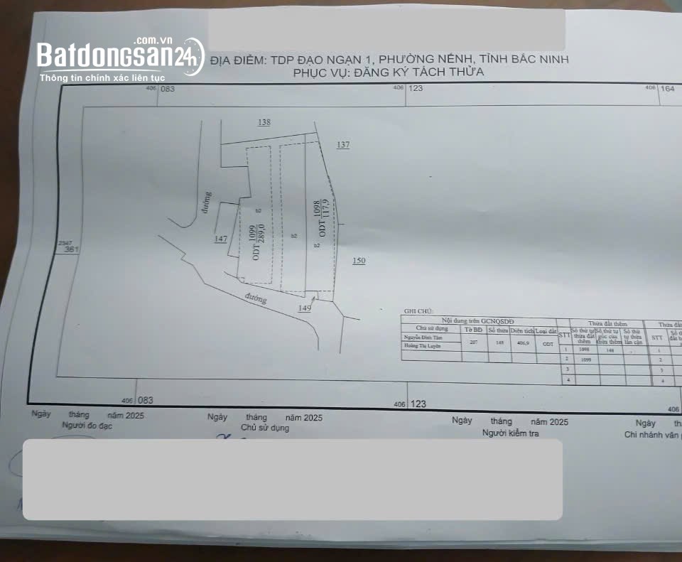 Bán nhà Đường 295B, Phường Nếnh (Tx Việt Yên cũ), Bắc Ninh