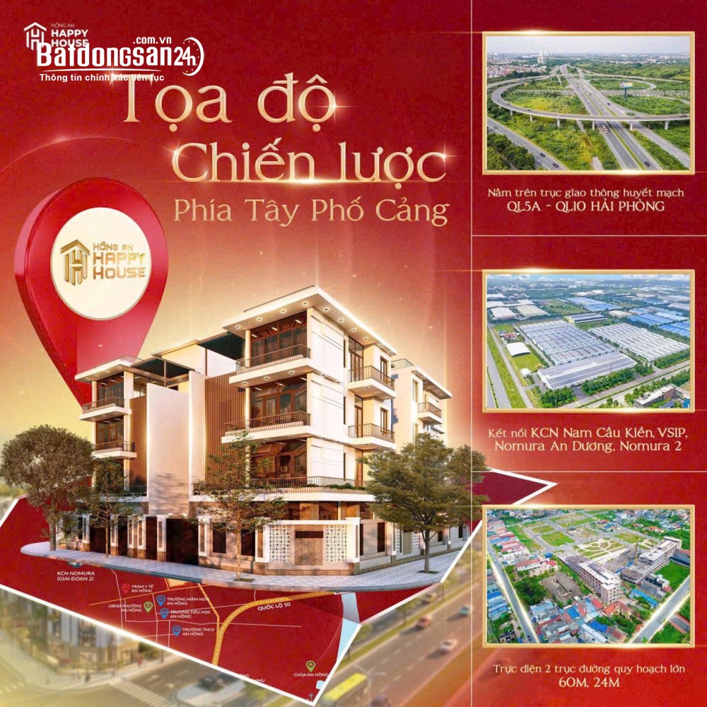 bán liền kề-Shophouse Đường Hai Bà Trưng, Phường An Biên (Quận Lê Chân cũ), Hải Phòng
