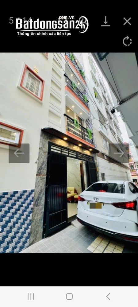Nhà hẻm xe hơi, 37m2, 4 lầu, giá 7.5 tỷ. Đường Bùi Văn Thêm, Phường Cầu Kiệu (Q Phú Nhuận cũ)