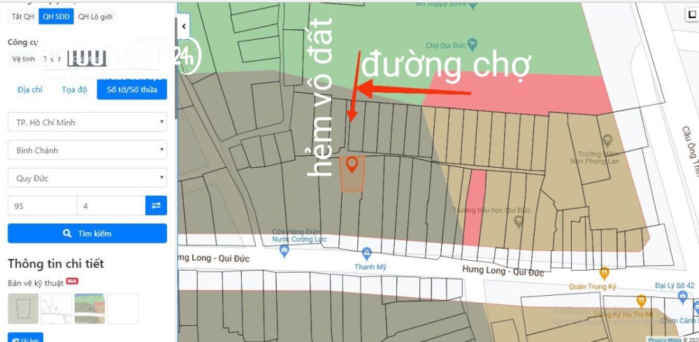 Bán đất Đường Quốc Lộ 50, Xã Hưng Long (H Bình Chánh cũ), Hồ Chí Minh