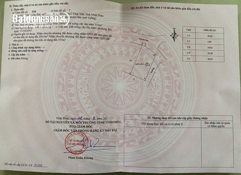Bán đất Đường Quốc Lộ 2B, Phường Vĩnh Phúc (Tp Vĩnh Yên cũ), Phú Thọ