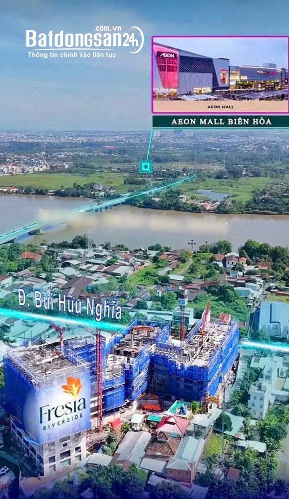 Bán căn hộ Fresia Riverside  Phường Biên Hòa, Đường Bùi Hữu Nghĩa, Đồng Nai.