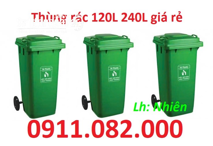  Giảm giá thùng rác 120l 240L năm 2026- thùng rác giá rẻ tại an giang- lh 0911.082.00