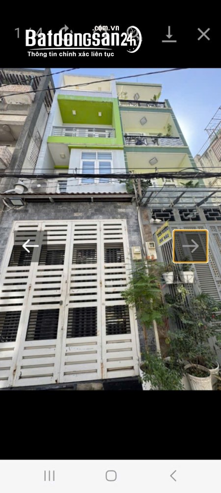Bán nhà Đường Bạch Đằng, Phường Bình Thạnh (Q Bình Thạnh cũ) giá 9.5 tỷ .
