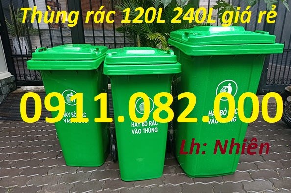 Thùng rác chất lượng giá rẻ cạnh tranh- thùng thu gom rác, thùng rác 120L 240L 660L-