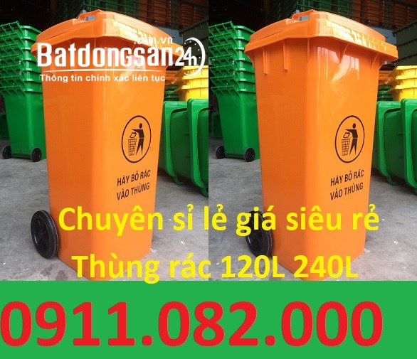 Liên hệ 0911082000 để mua thùng rác nhựa, thùng rác 120l, 240l giá rẻ cạnh tranh