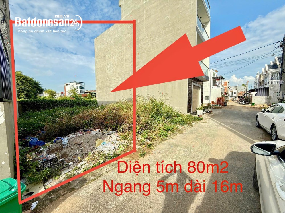  Bán đất 80m2 KDC Hoàng Minh Chánh (P. Hoá An) chỉ 3 tỉ