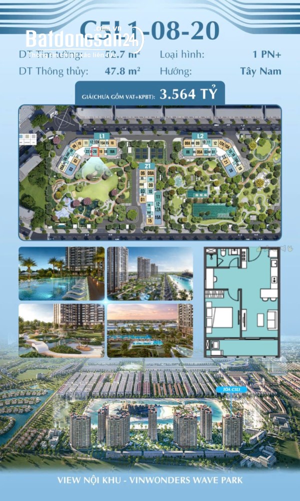 Bán căn hộ Vinhomes Ocean Park, Xã Văn Giang (Huyện Văn Giang cũ), Hưng Yên