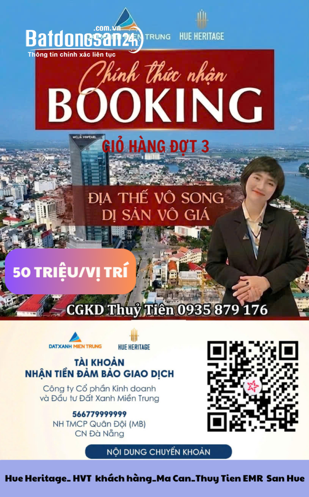Bán căn hộ Hue Heritage, Đường Tôn Thất Thuyết, Phường Thuận Hóa (TP Huế cũ)
