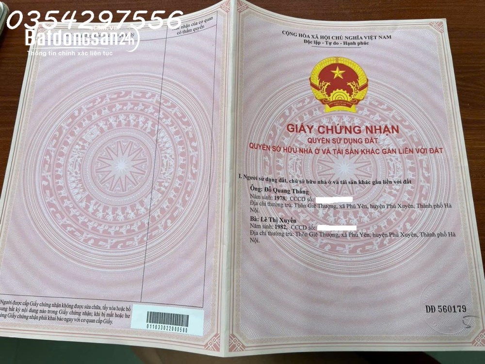 Cần bán lô đất siêu đẹp mặt tiền đường nhựa Xã Chuyên Mỹ, Hà Nội, DT 150m2