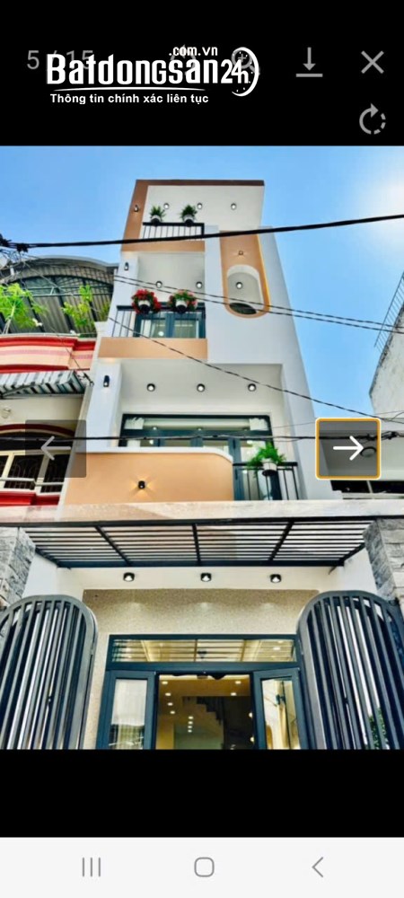 Nhà hẻm xe hơi , 39m2, 5 lầu , Phú Nhuận , giá 7.95 tỷ .