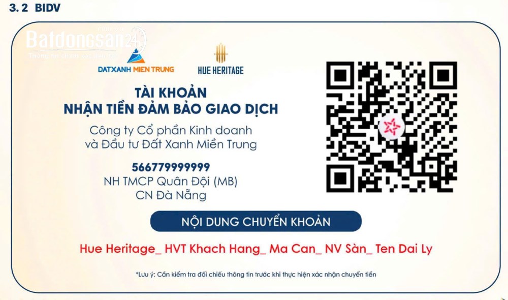 BÁN CĂN HỘ 3PN VIEW THÀNH PHỐ – H4-1007 | Hue Heritage 