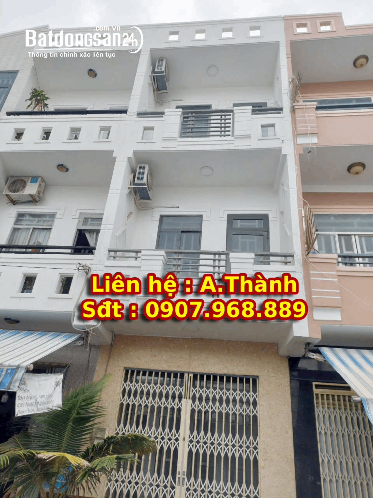 Bán nhà mới 3m2 x 12m, 1 trệt 2 lầu ,Đường Phú Định , Phường 16 ,Quận 8 