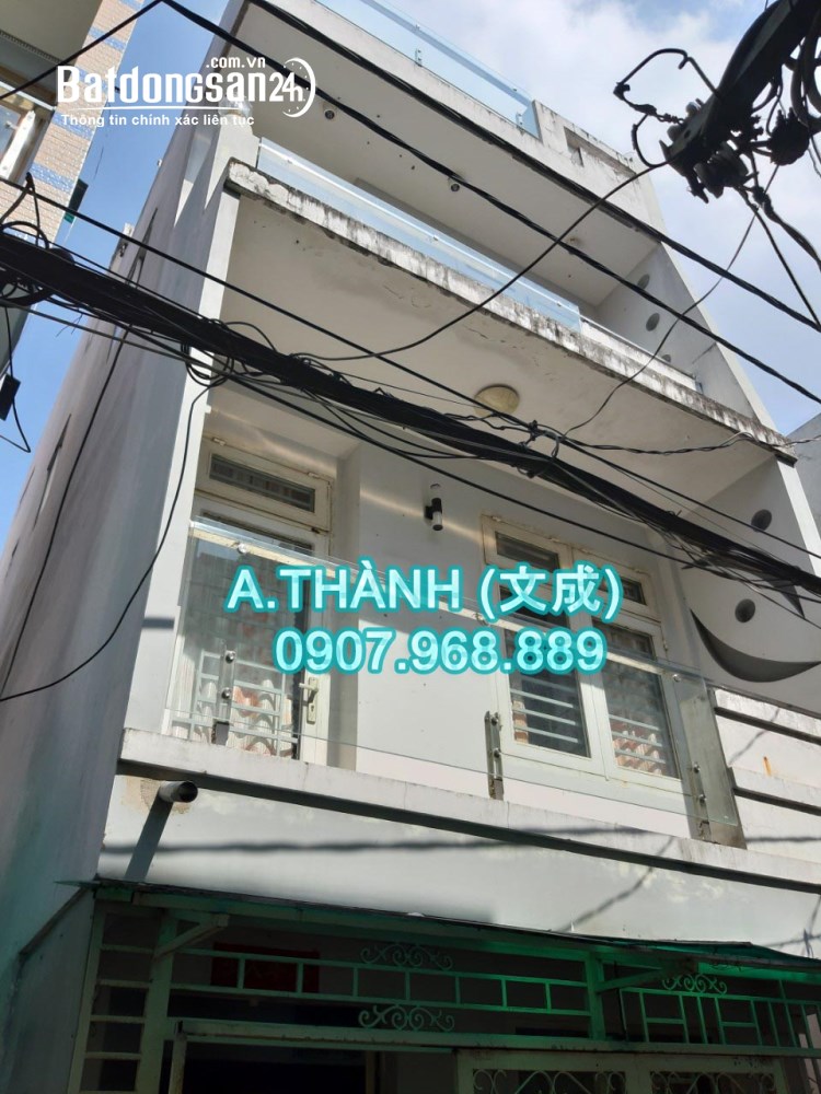 Nhà bán 4m3 x 11m,1 trệt, 2 lầu,1 sân thượng, Gia Phú , Phường 3 ,Quận 6 