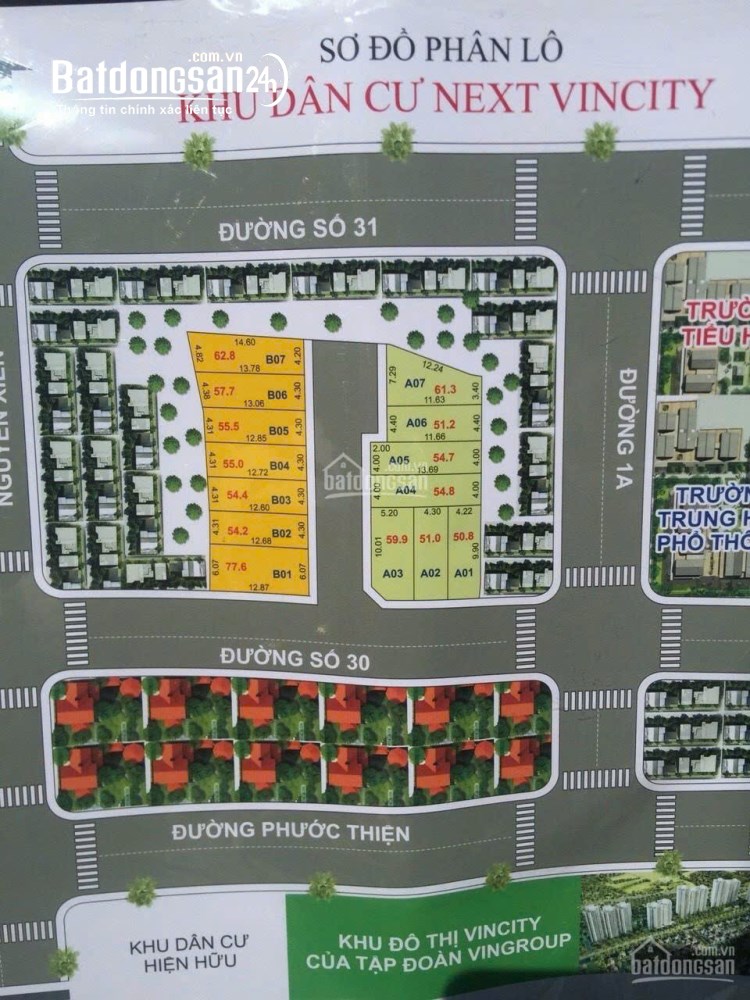 Bán đất Phường Long Bình (Quận 9 cũ), 58m giá đầu tư