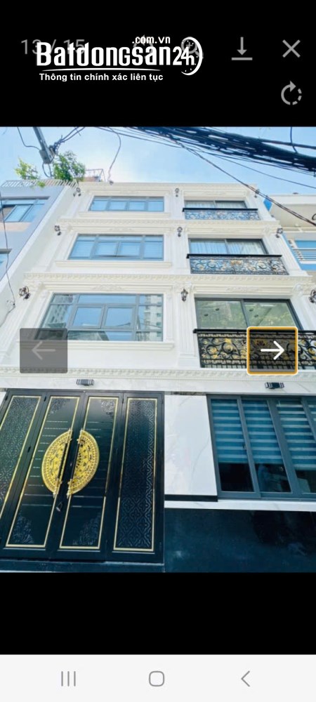 Nhà hẻm xe hơi , 50m2 , 5 lầu , Bình Thạnh , giá 11.8 tỷ .
