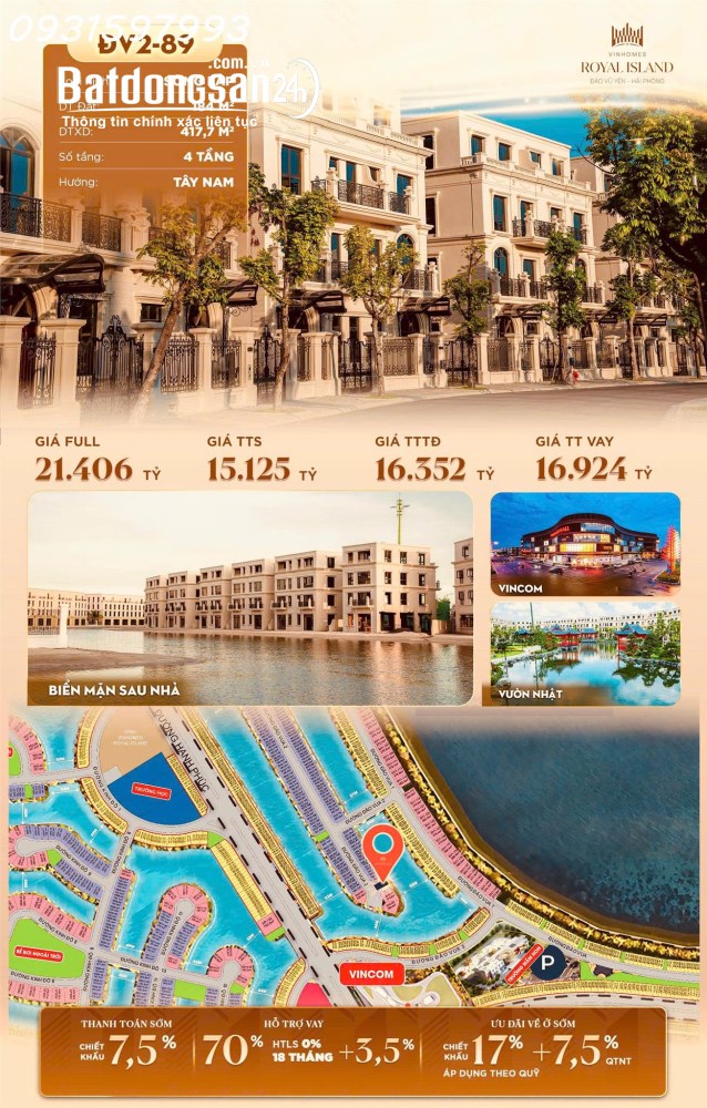 🔥 3 CĂN SONG LẬP ĐẸP NHẤT ĐẢO VUA 2– GIÁ TỐT