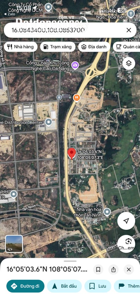 Bán đất đối diện khu công nghệ cao, Xã Hòa Vang (H Hòa Vang cũ), TP Đà Nẵng